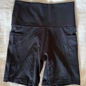 Aerie Black High-Waisted Bike Shorts